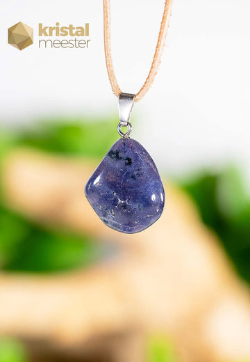 iolite pendant with silver loop - no. 1