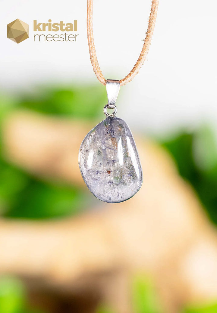 iolite pendant with silver loop - no. 2