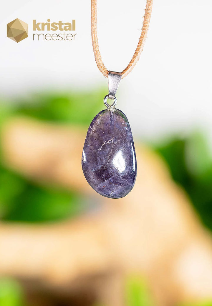 iolite pendant with silver loop - no. 3