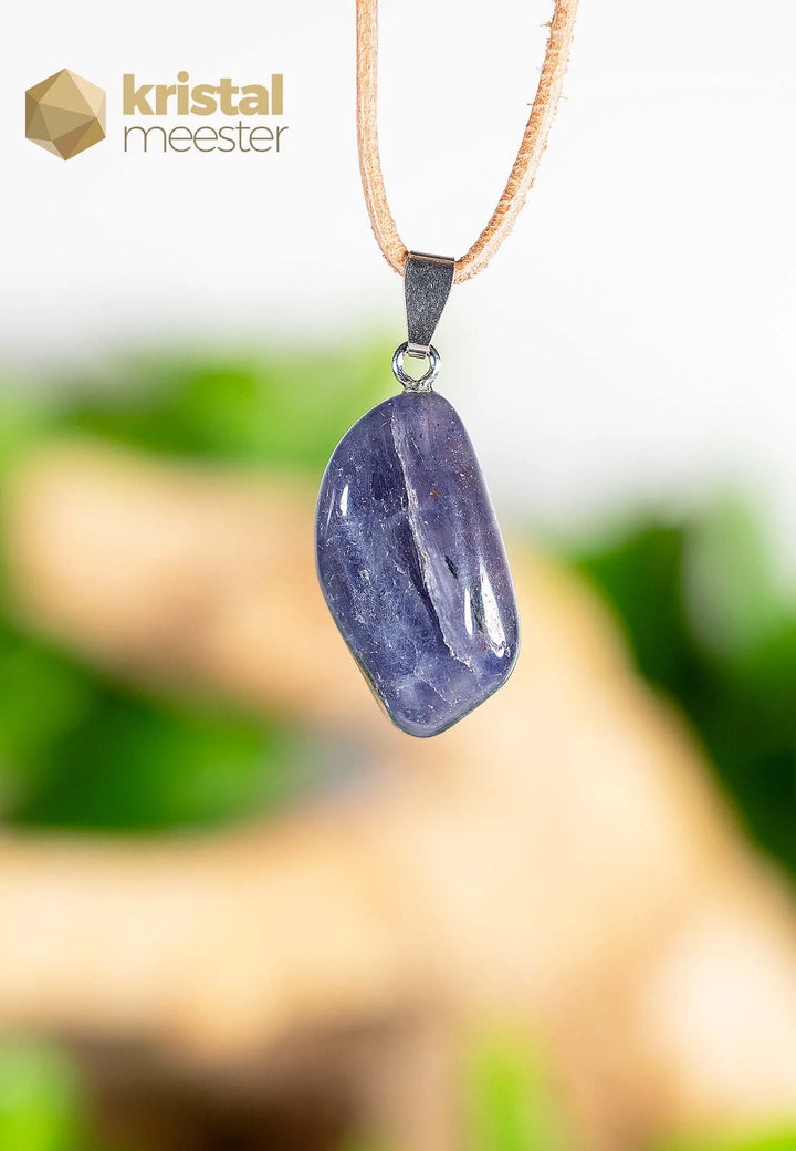 iolite pendant with silver loop - no. 4