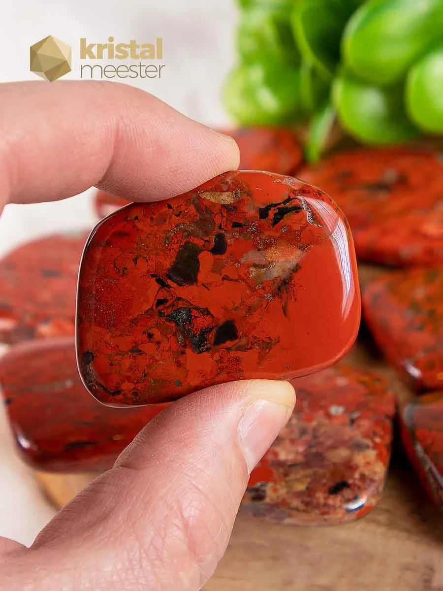 Jasper Brecciated Pocket Stones - Square