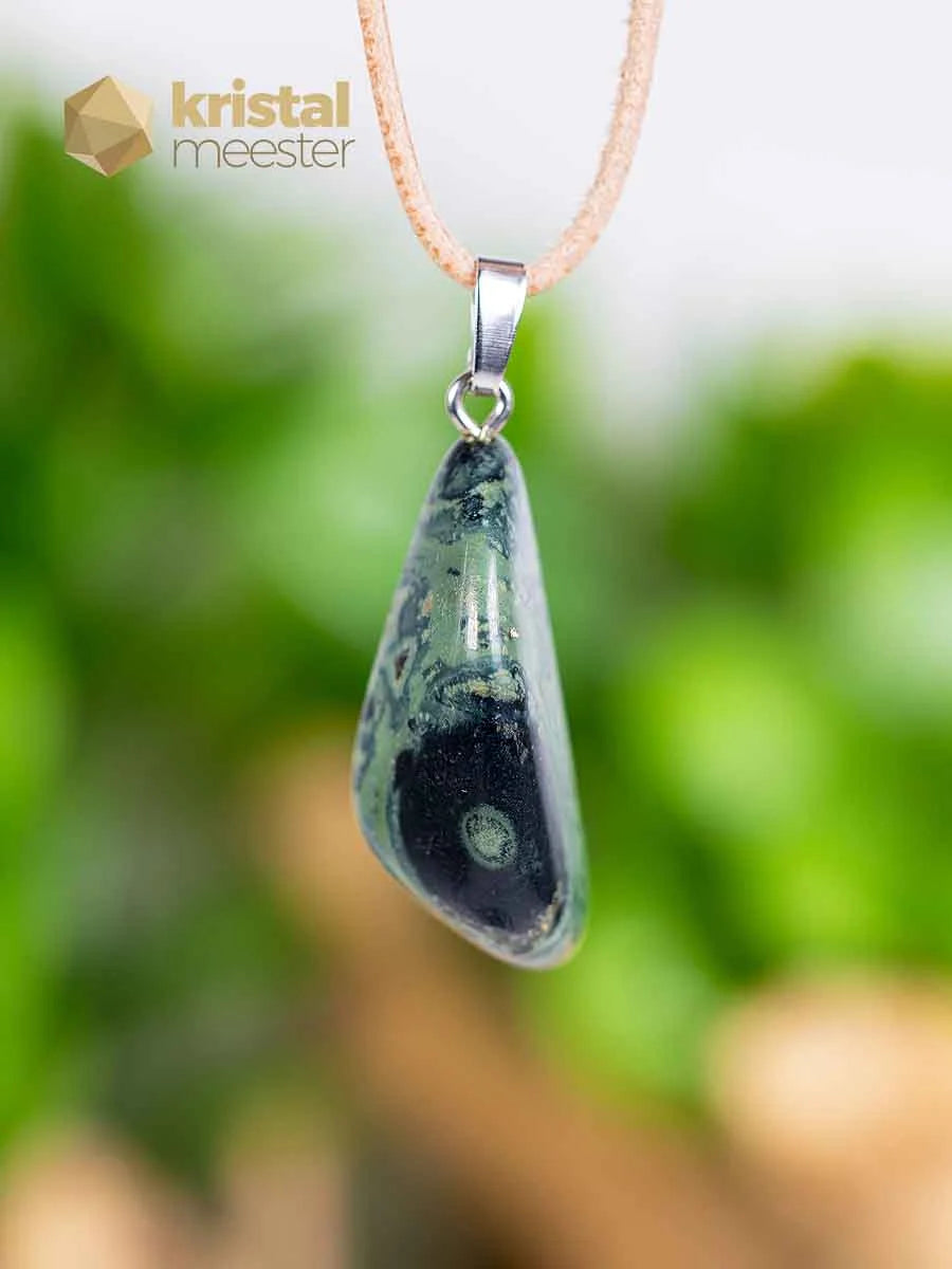 Kabamba Jasper pendant with silver loop - no. 2