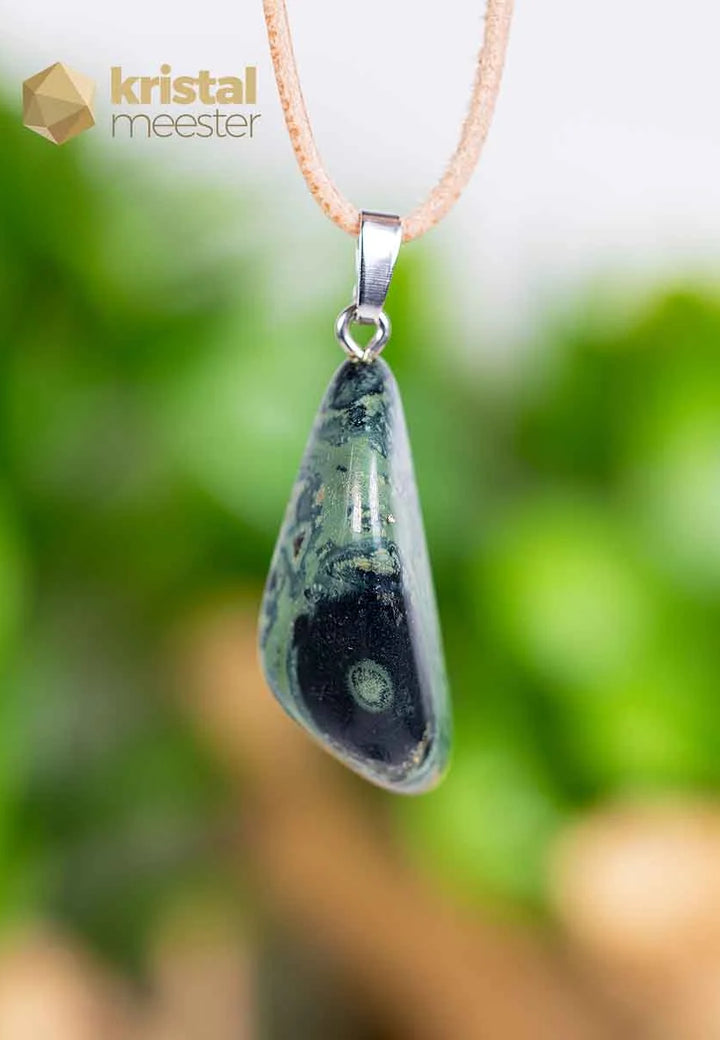 Kabamba Jasper pendant with silver loop - no. 2