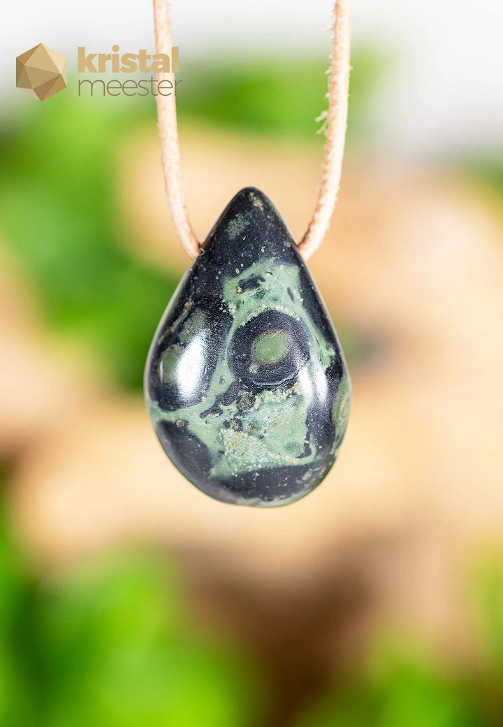Kabamba Jasper drop shaped Pendant, drilled - no. 1