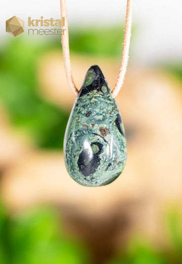 Kabamba Jasper drop shaped Pendant, drilled - no. 3