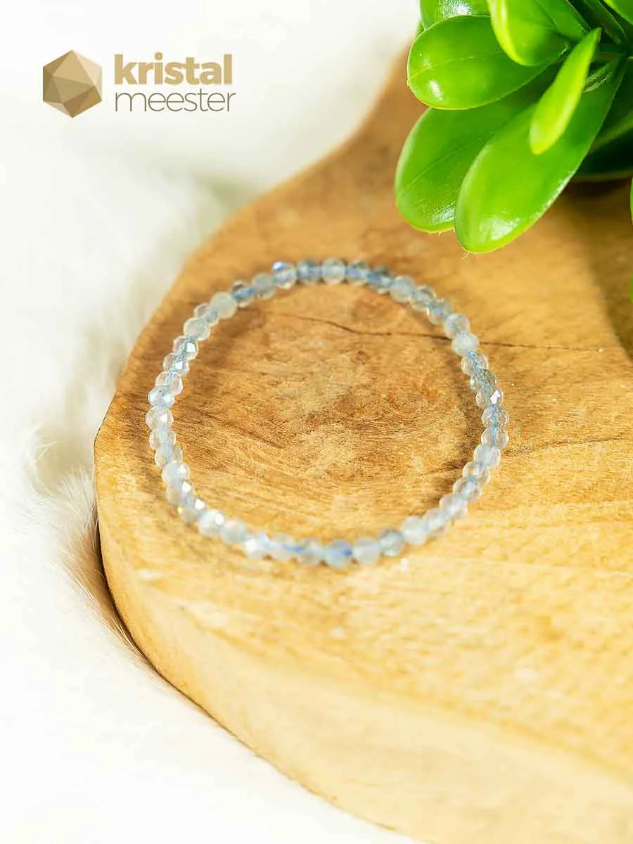 Labradorite Faceted Bracelet - 3-4 mm