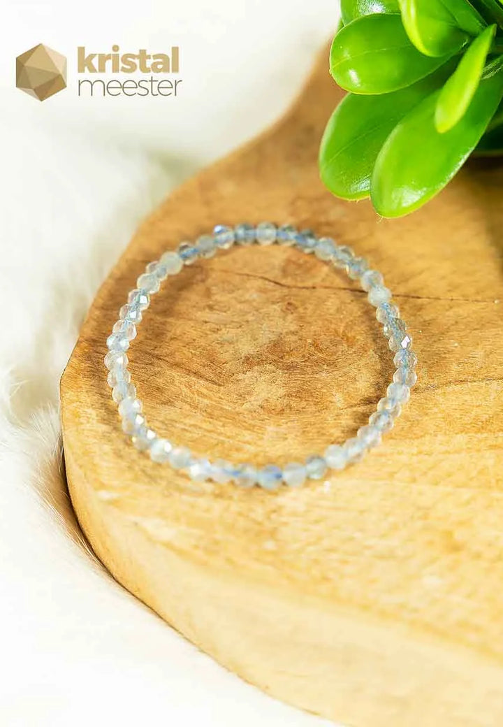 Labradorite Faceted Bracelet - 3-4 mm