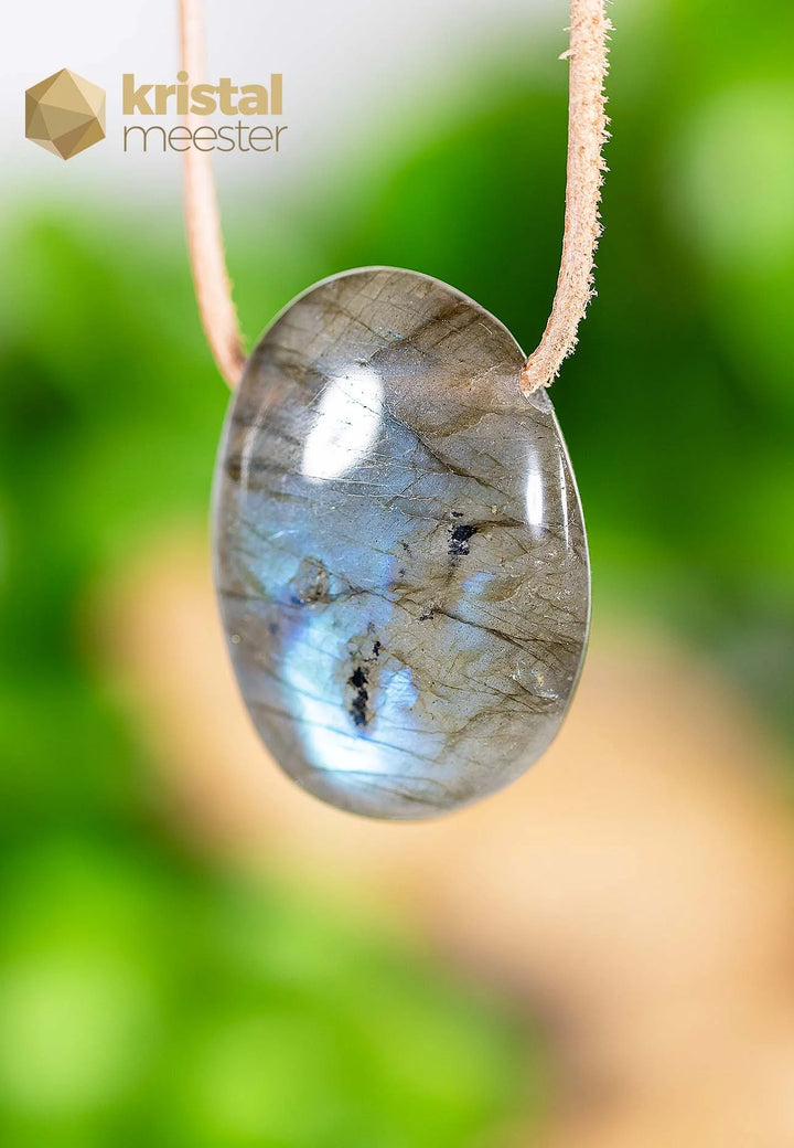 Labradoriet EX hanger, doorboord - nr. 1