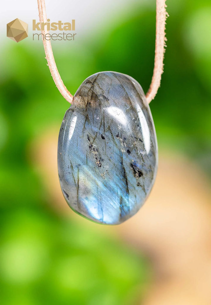 Labradoriet EX hanger, doorboord - nr. 2