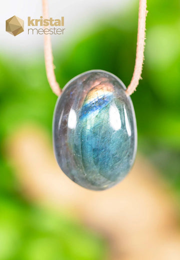 Labradoriet EX hanger, doorboord - nr. 5