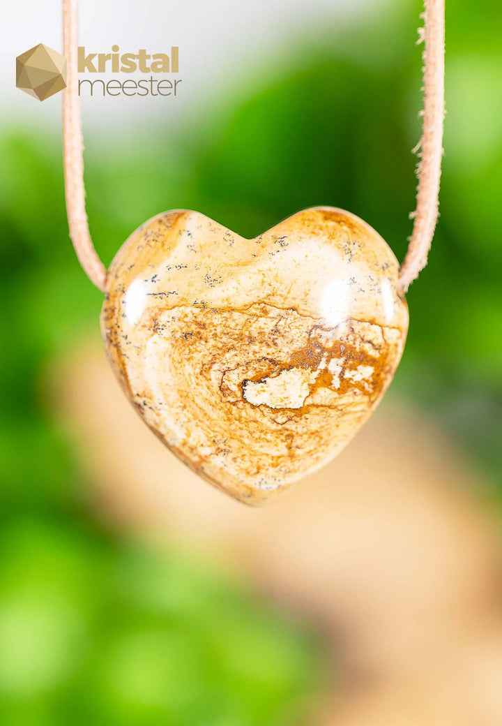 Landschap Jaspis Hartje Hanger - nr. 3