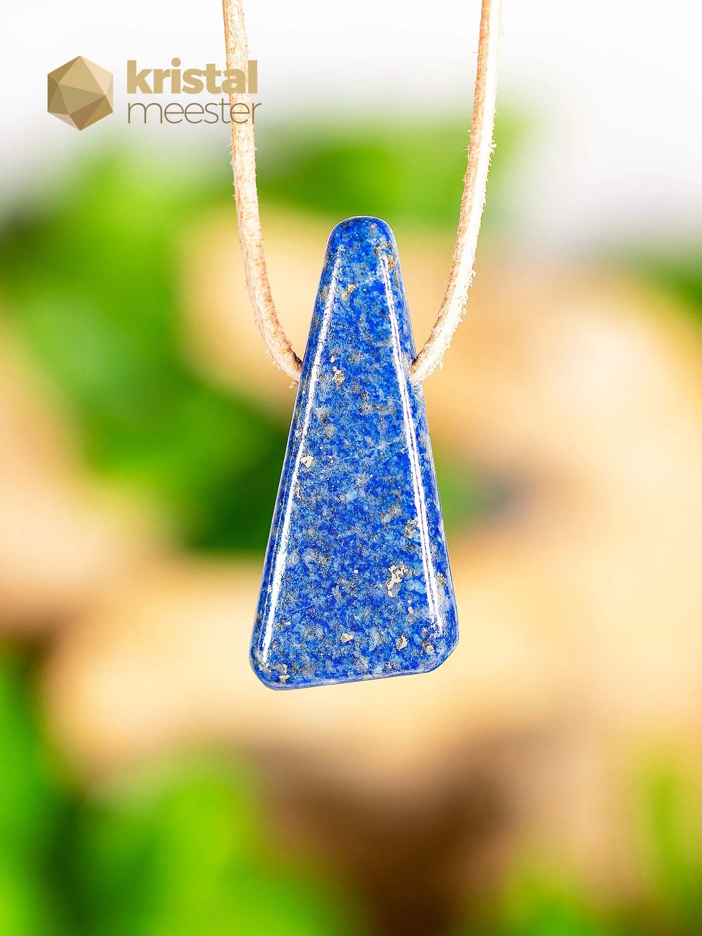 Lapis Lazuli hanger doorboord - nr. 1