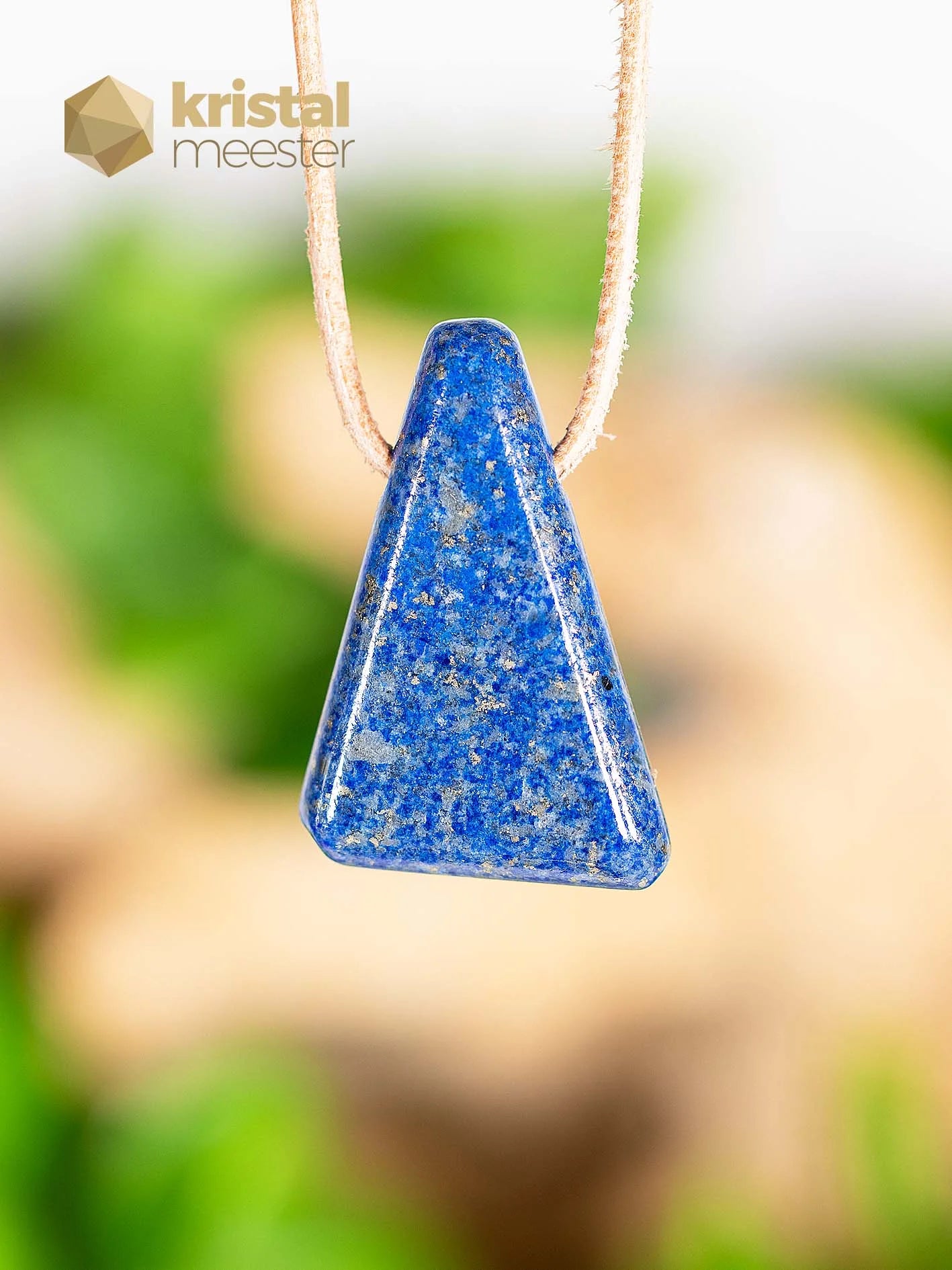 Lapis Lazuli hanger doorboord - nr. 2