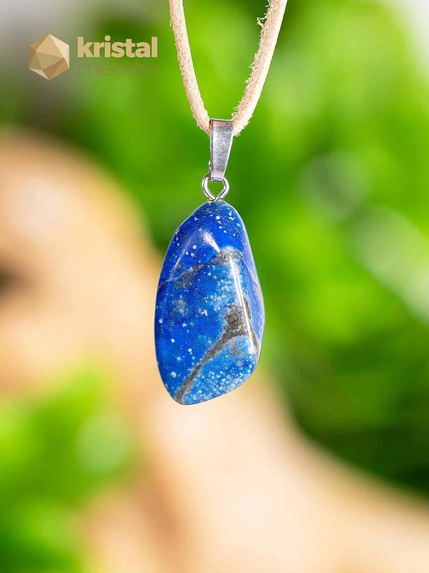 Lapis Lazuli Pendant with silver loop - no. 1