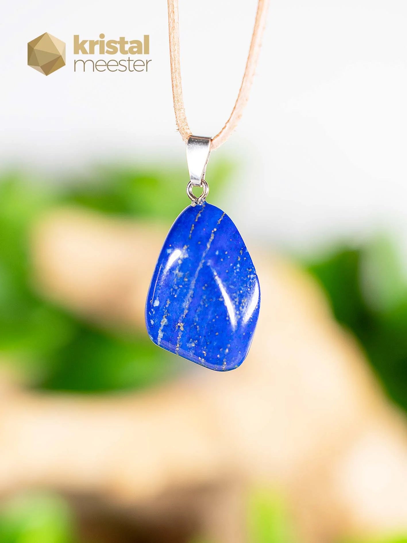 Lapis Lazuli hanger met zilver oog - nr. 3