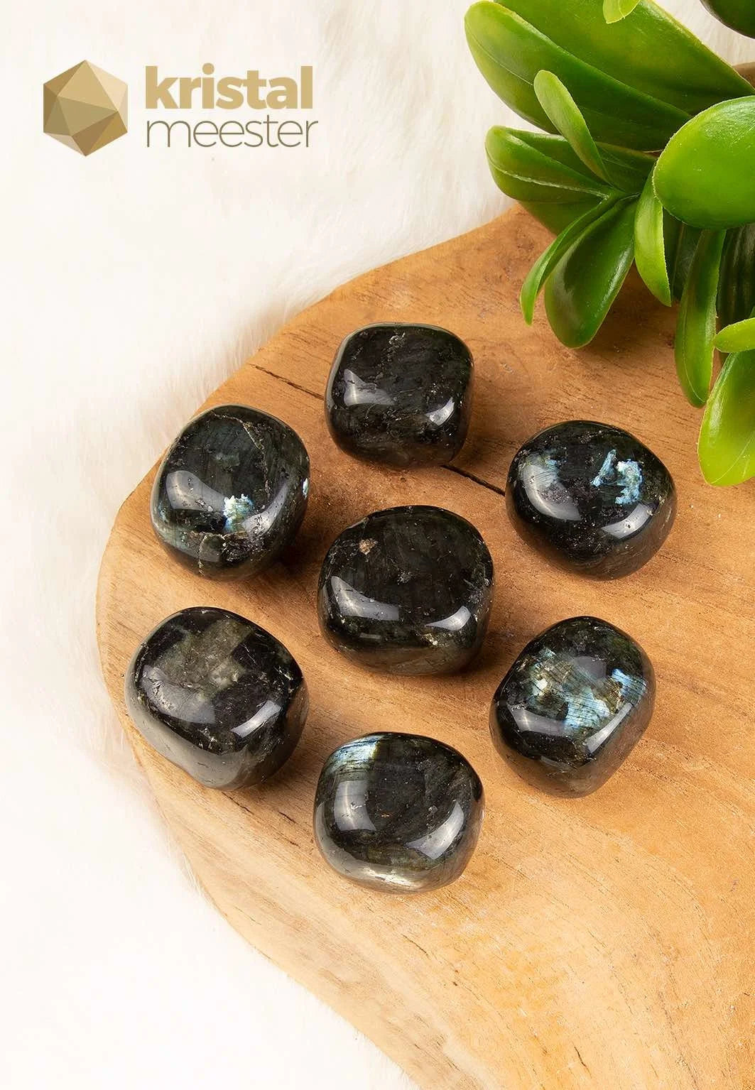 Larvikite Tumbled Stones - size M