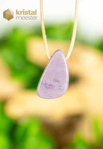 Lavender Jade pendant, drilled - no. 4