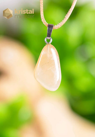 Moonstone EX pendant with silver loop - no. 2