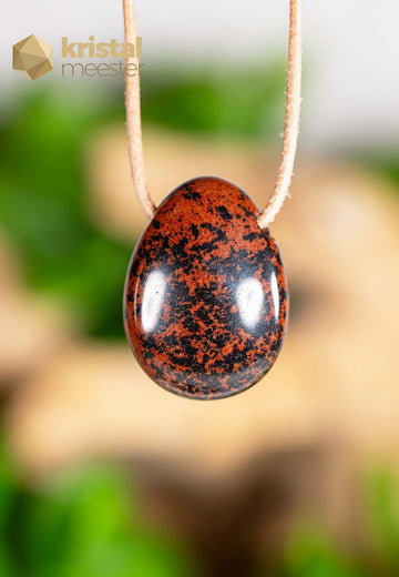 Mahogany Obsidian Pendant, drilled - no. 3