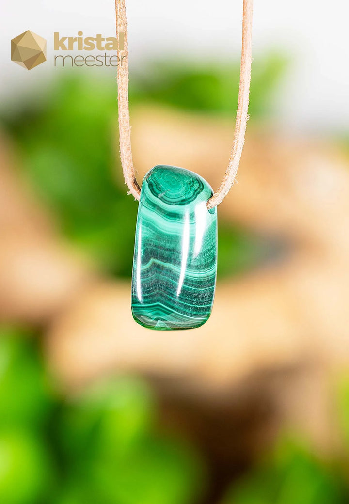 Malachite Pendant drilled - no. 1