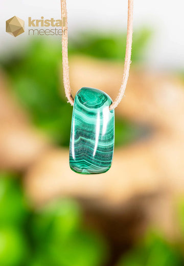Malachite Pendant drilled - no. 1