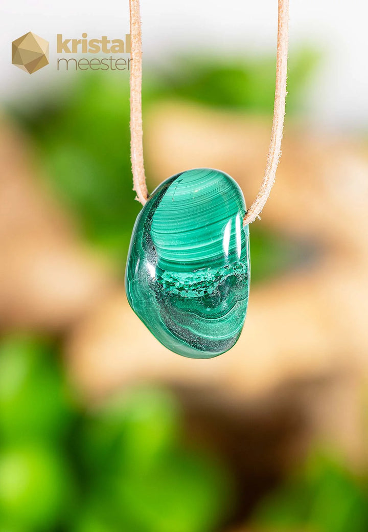 Malachite Pendant drilled - no. 2