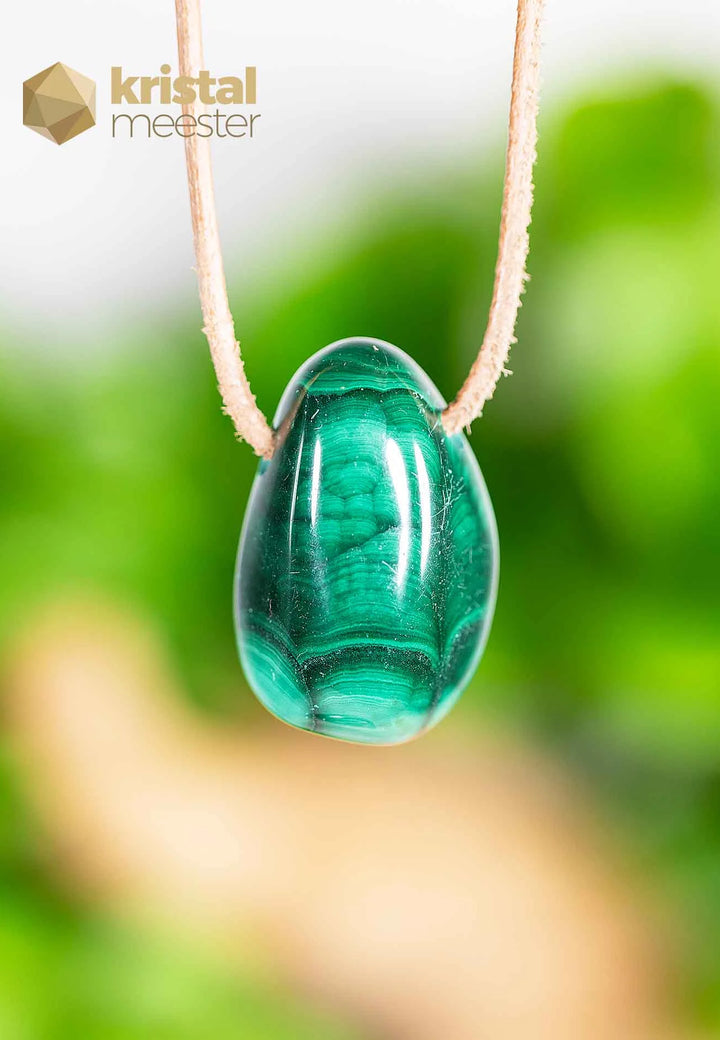 Malachite Pendant drilled - no. 3