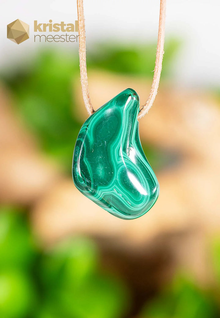 Malachite Pendant drilled - no. 4