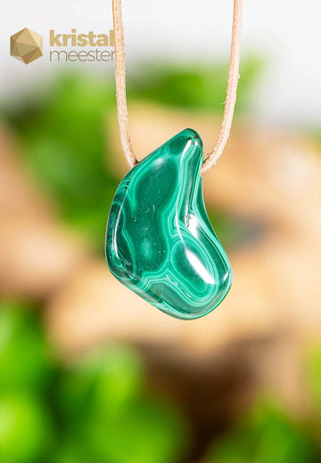 Malachite Pendant drilled - no. 4