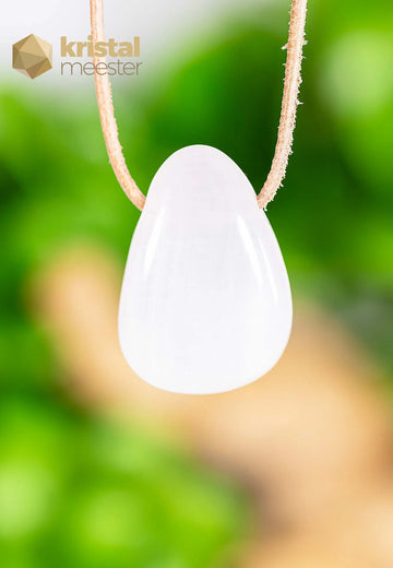 Mangano Calcite Pendant, drilled - no. 3