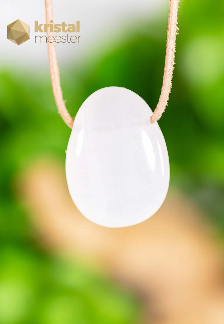 Mangano Calcite Pendant, drilled - no. 4