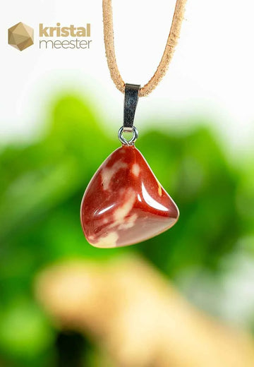 Mookaite Jasper Pendant with silver loop - no. 4