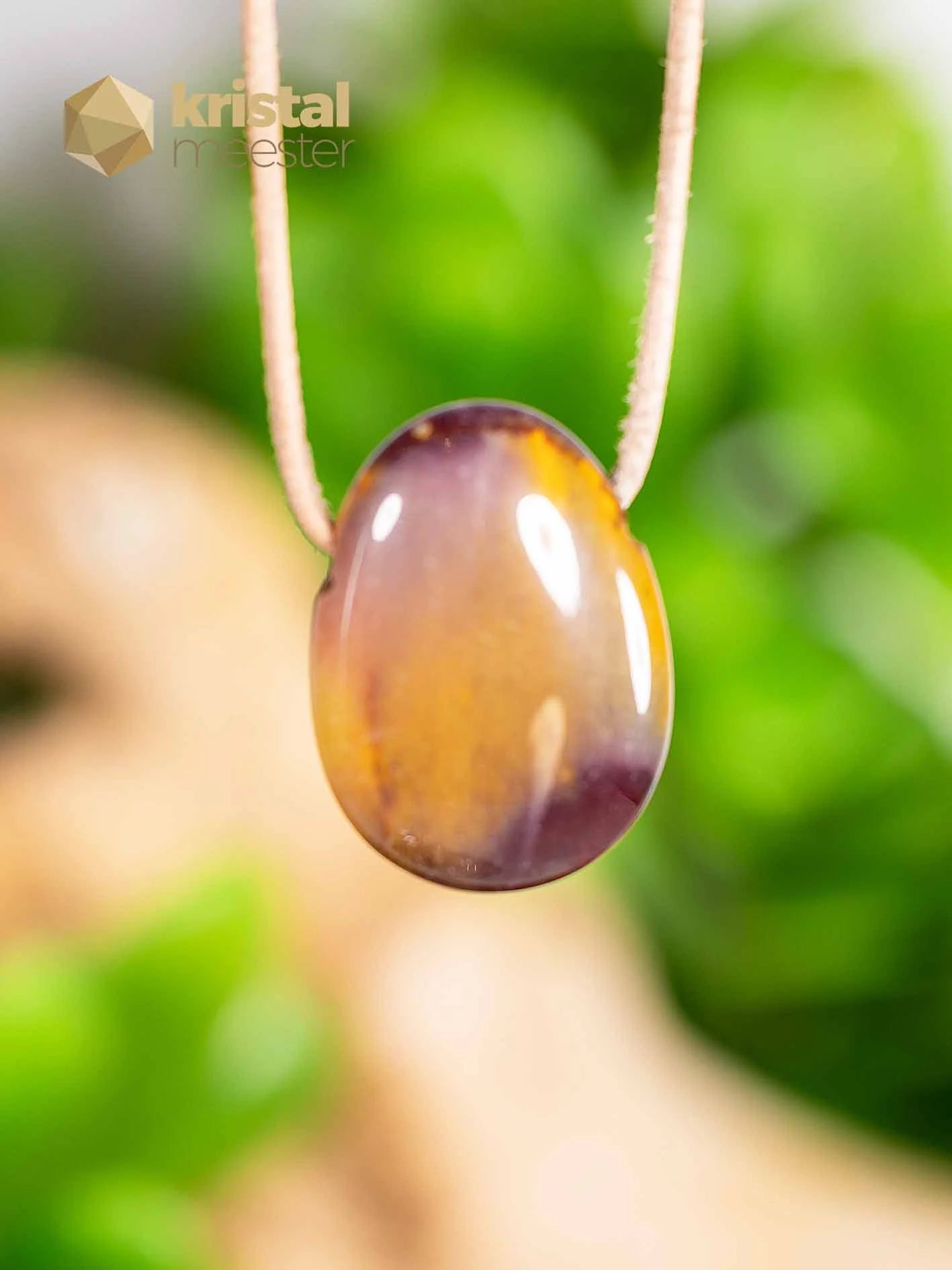 Mookaite Jasper Pendant, drilled - no. 1