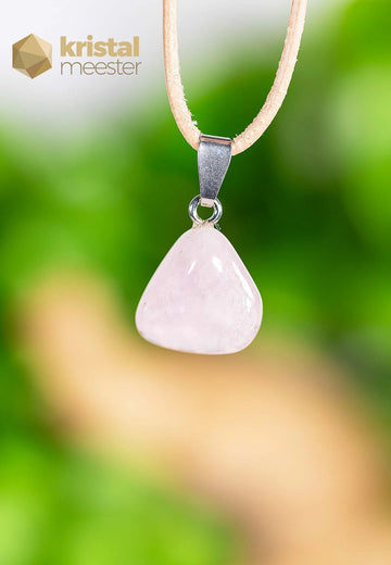Morganite EX Pendant with silver loop - no. 2