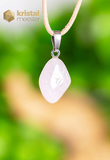 Morganite EX Pendant with silver loop - no. 3