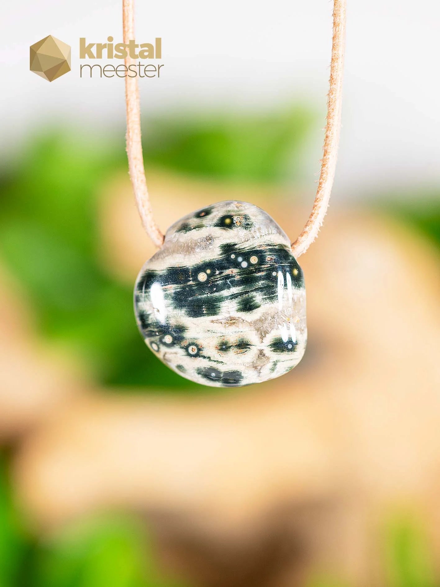 Ocean Jasper pendant, drilled - no. 1