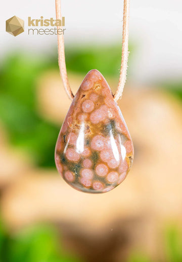 Ocean Jasper drop shaped pendant - no. 2