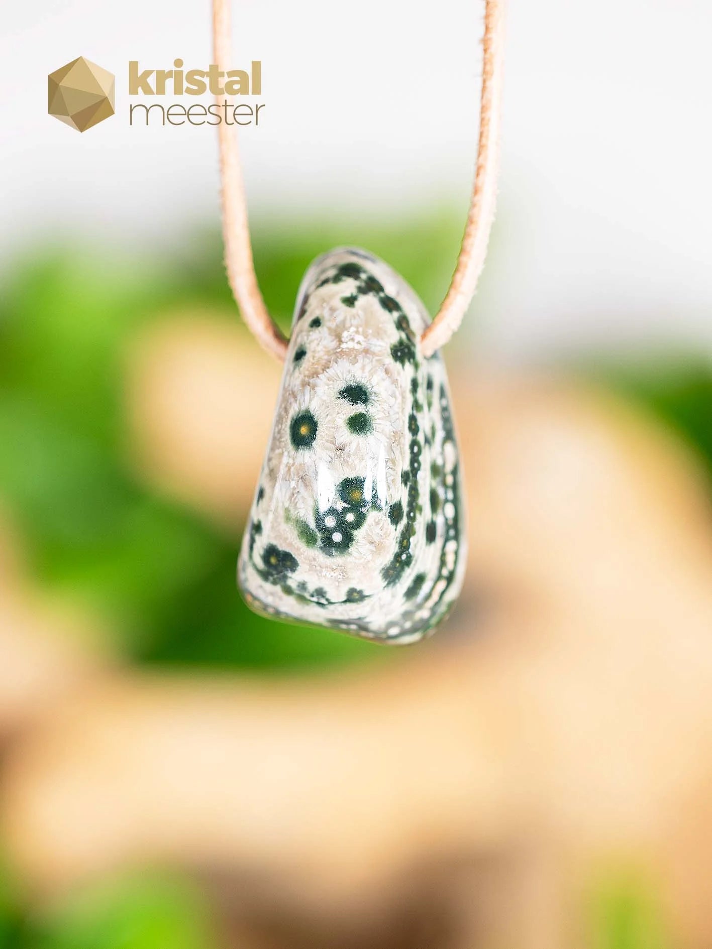 Ocean Jasper pendant, drilled - no. 4