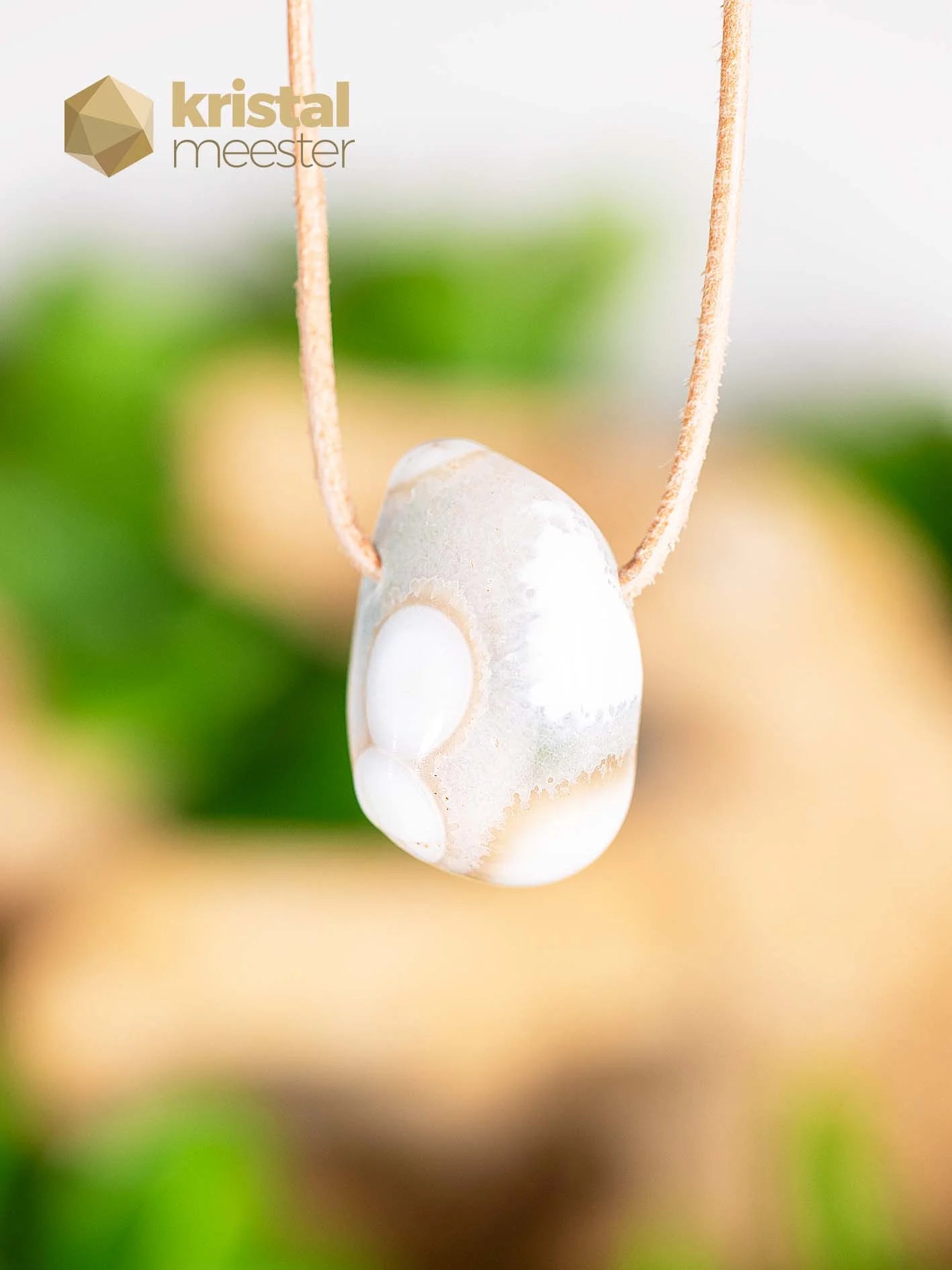 Ocean Jasper pendant, drilled - no. 5