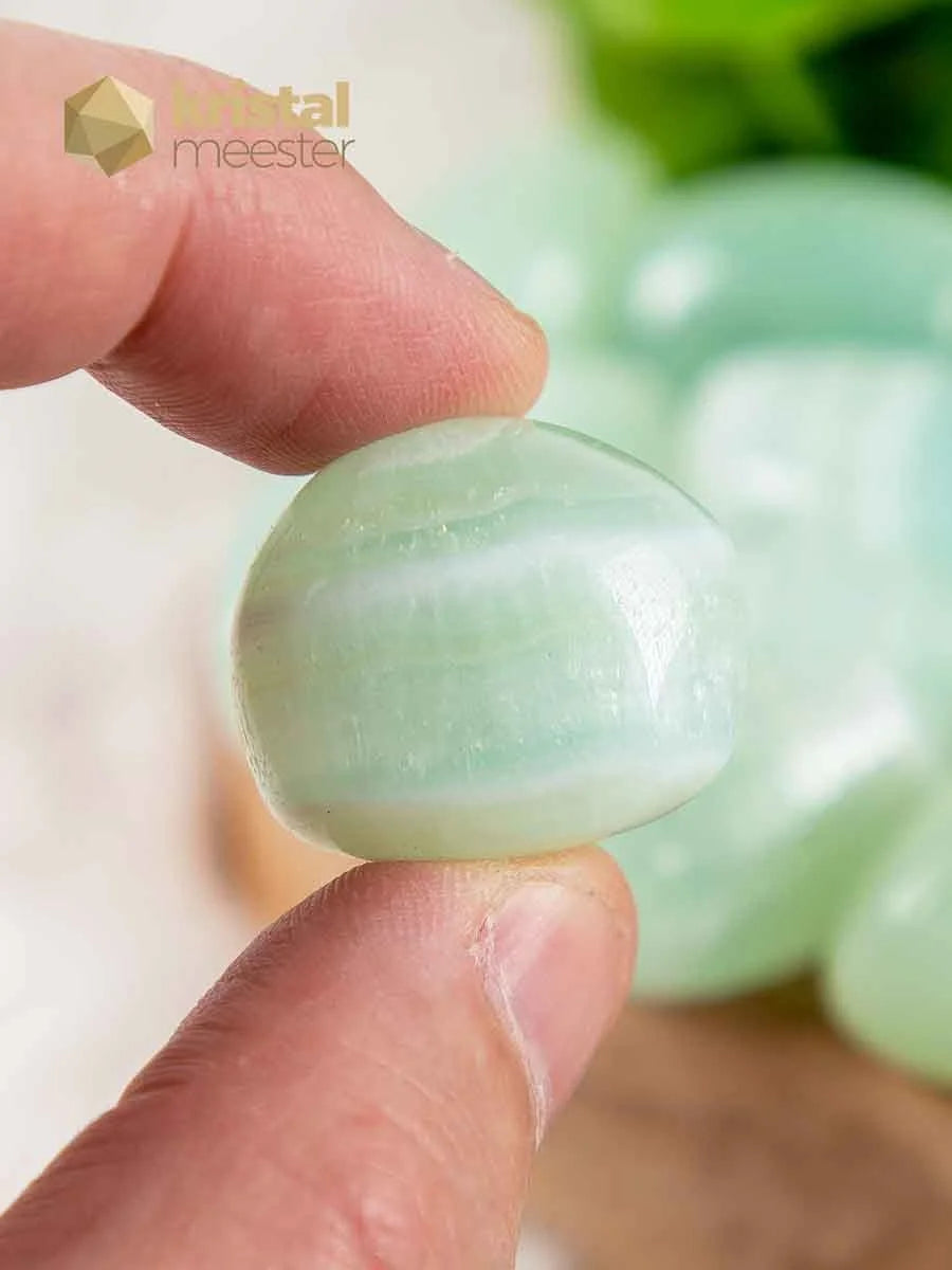Pistachio Calcite Tumbled Stones