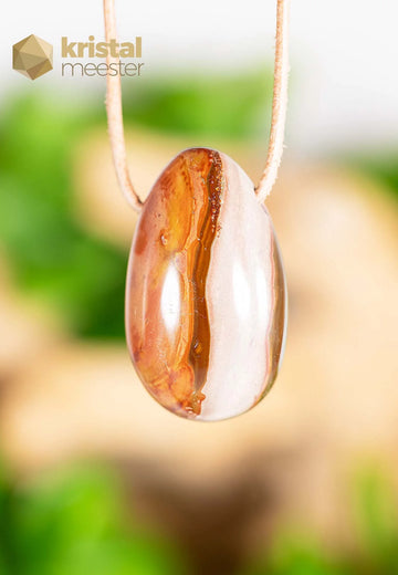Polychroom Jaspis druppelhanger - nr. 1