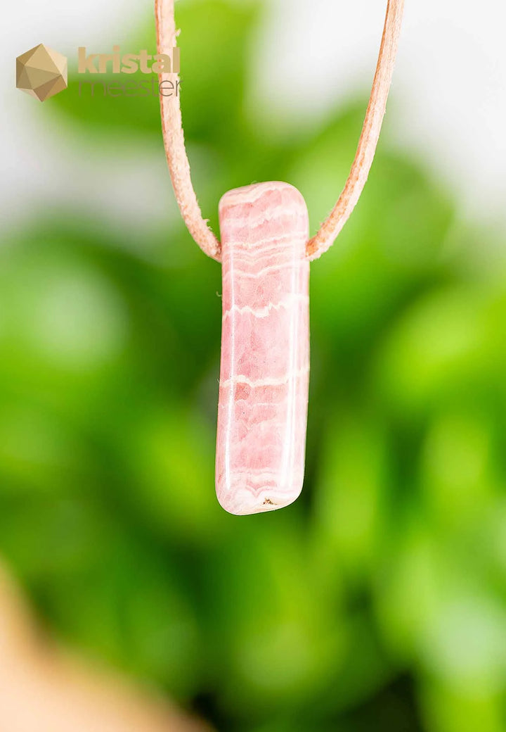 Rhodochrosite EX pendant, drilled - no. 5