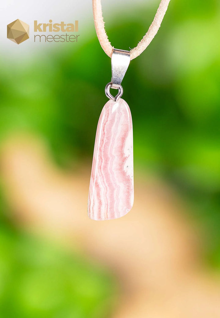 Rhodochrosiet EX hanger met zilver oog - nr. 1