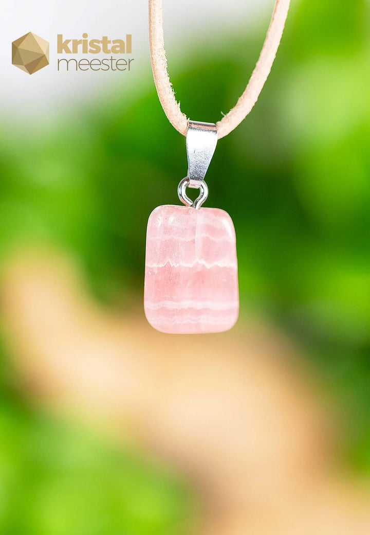 Rhodochrosiet EX hanger met zilver oog - nr. 2