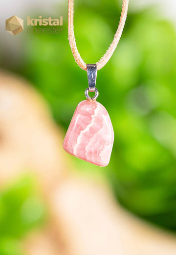Rhodochrosiet EX hanger met zilver oog - nr. 2