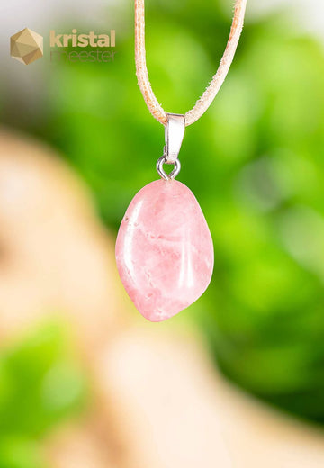 Rhodochrosite EX pendant with silver loop - no. 5