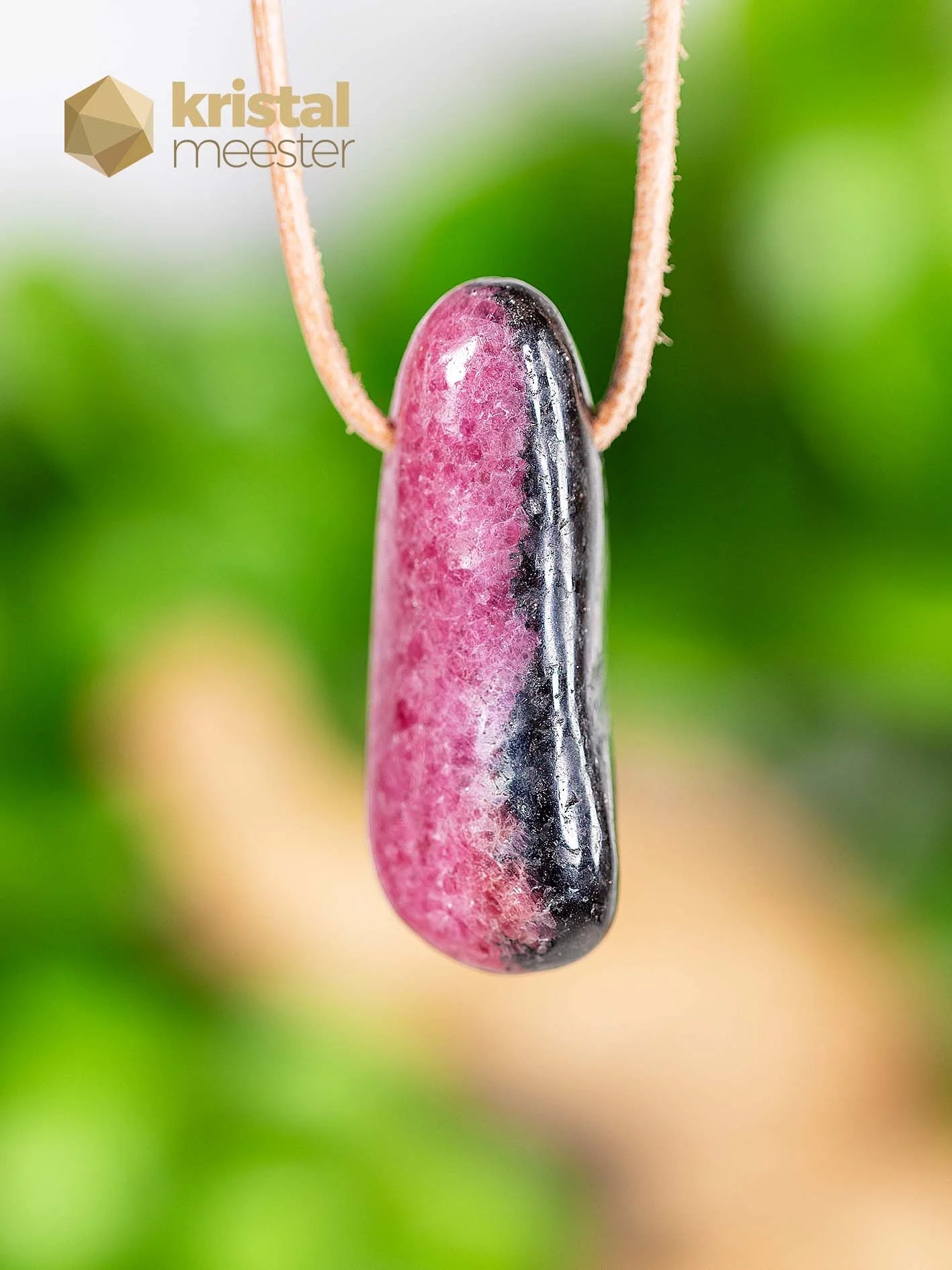 Rhodonite EX Pendant, drilled - no. 1