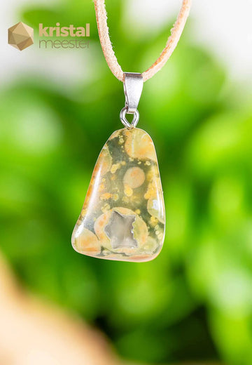 Rhyolite Pendant with silver loop - no. 1