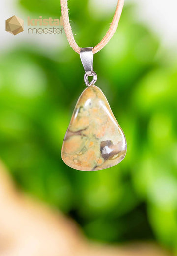 Rhyolite Pendant with silver loop - no. 2