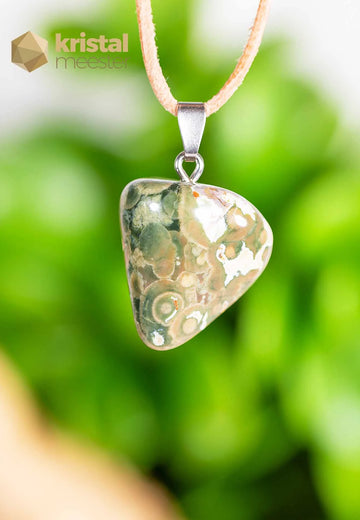 Rhyolite Pendant with silver loop - no. 3
